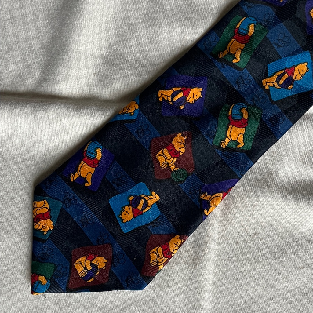 Mens Necktie Winnie The Pooh From Disney